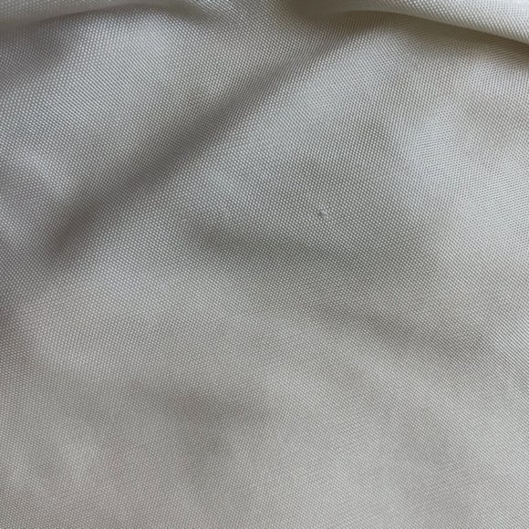 Women's Ivory/Off White/Cream Tie neck Draped fabric Halter Top - Picture 11 of 13